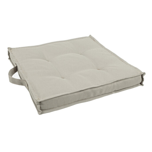Set 4 perne podea textil bej 40x40x4h