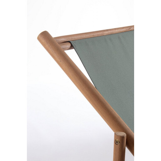 Set 2 scaune gradina, terasa lemn acacia textil gri petrol Danubio 68x106/114x76/89h