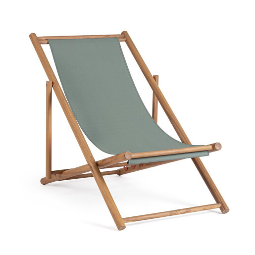 Set 2 scaune gradina, terasa lemn acacia textil gri petrol Danubio 68x106/114x76/89h