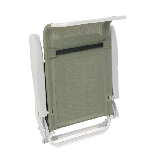 Set 2 scaune gradina aluminiu textilena verde olive Cayo 57x85x73h