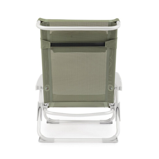 Set 2 scaune gradina aluminiu textilena verde olive Cayo 57x85x73h