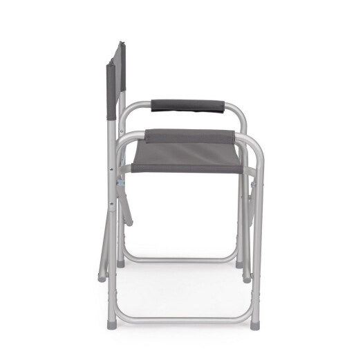 Set 2 scaune gradina aluminiu textilena gri Cayo 57x47x79h