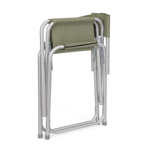 Set 2 scaune gradina aluminiu textilena verde olive Cayo 57x47x79h