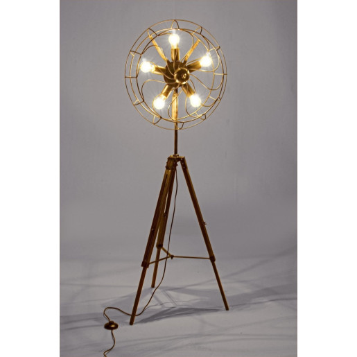 Lampadar metal cu picioare lemn Air 69 cm x 56 cm x 167 h
