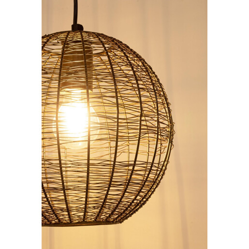 Set 2 lustre metal cupru Inay 25x100 cm