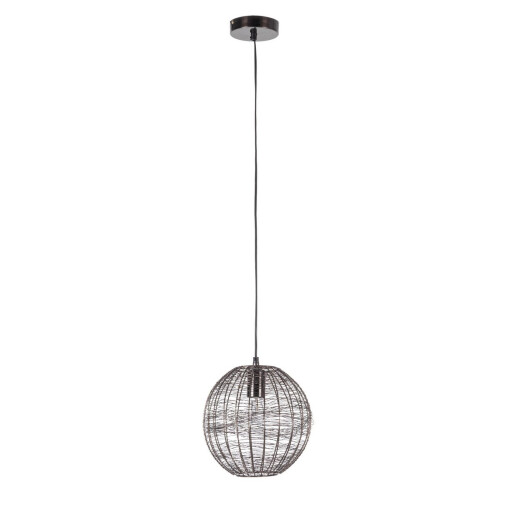 Set 2 lustre metal negru Inay 25x100 cm