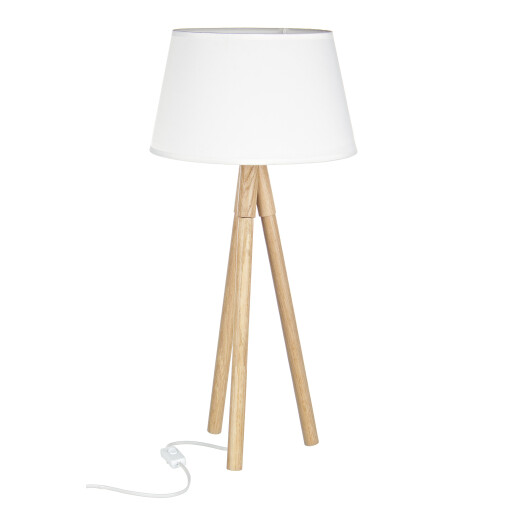Lampadar lemn alb Roma 33x69 cm