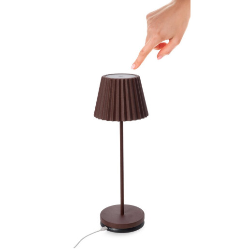 Veioza cu led otel maro Artika 12.5x36 cm