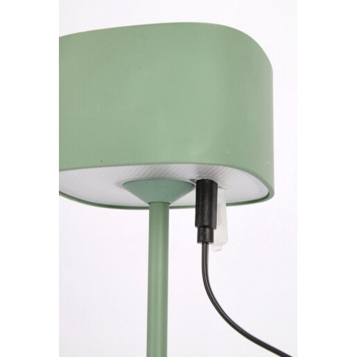 Veioza metal verde cu led Naimi Ø8x26h
