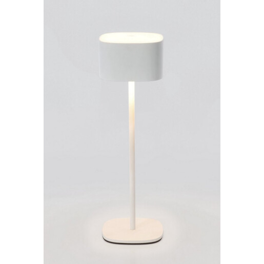 Veioza metal alb cu led Naimi Ø8x26h