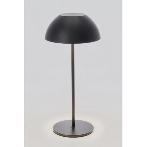 Veioza metal negru cu led Beren Ø13x28h