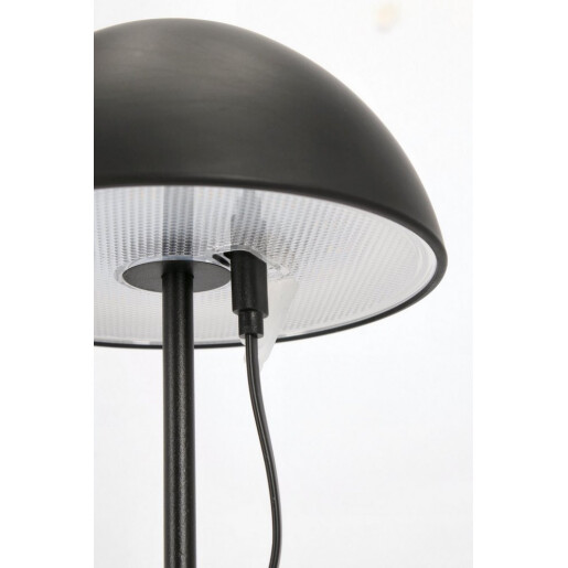 Veioza metal negru cu led Beren Ø13x28h