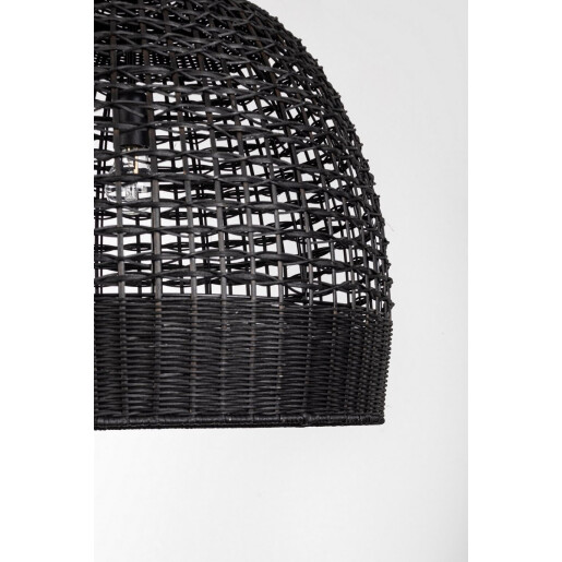 Lustra ratan negru Siwa 53x48.5 cm