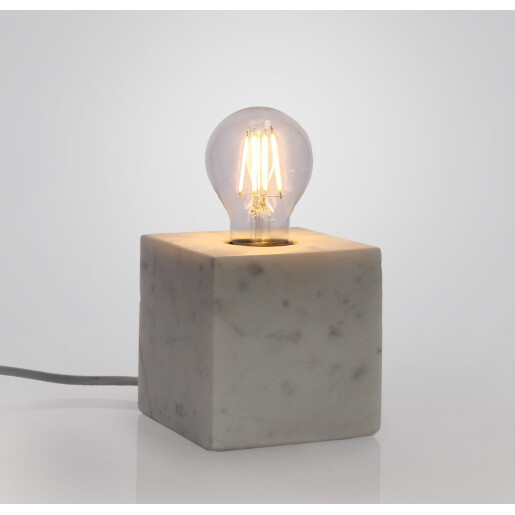 Veioza marmura Mandla 12x12x25 cm