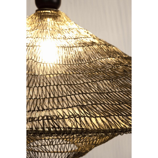 Candelabru metal auriu Odissa Ø86x47h