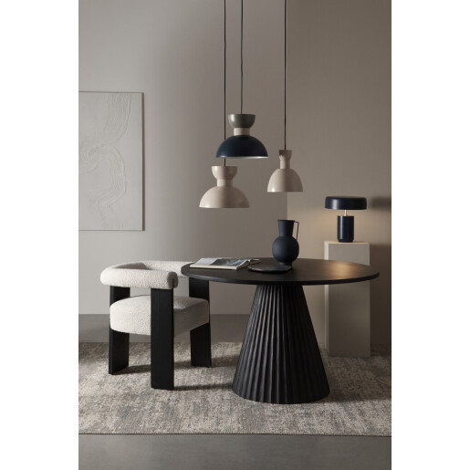 Veioza metal albastru Kaithal Ø31x35h