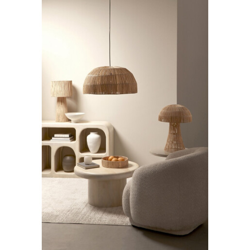 Set 2 veioze iarba mare natur Bagan 39x54 cm