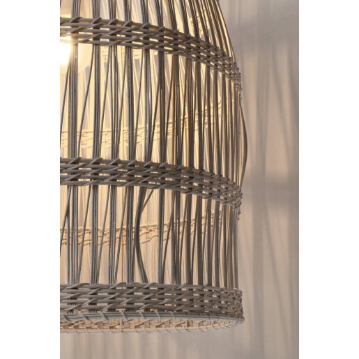 Lustra ratan alb Praia 45x67 cm