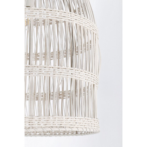 Lustra ratan alb Praia 45x67 cm