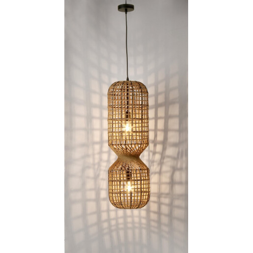 Lustra ratan natur Malabo 25x77.5 cm