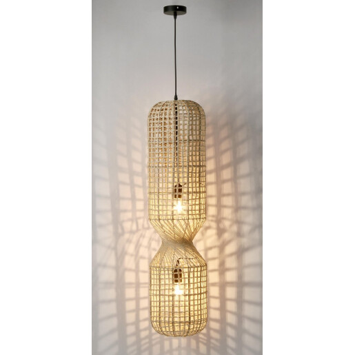 Lustra ratan bej Malabo 25.5x103 cm