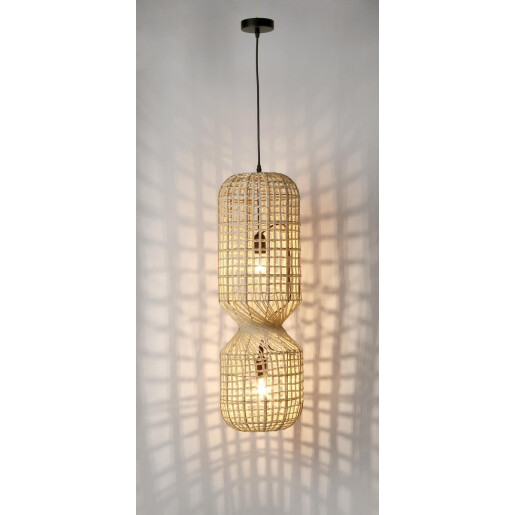 Lustra ratan bej Malabo 25x77.5 cm