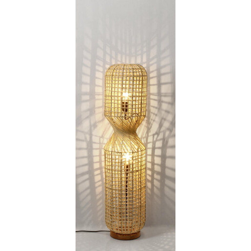 Lampadar ratan bej Malabo 25x104 cm