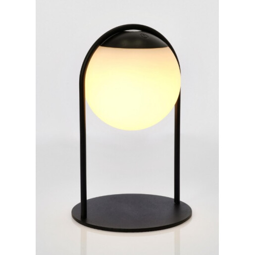 Veioza uz interior, exterior alba neagra Pansy Ø13,5x21h