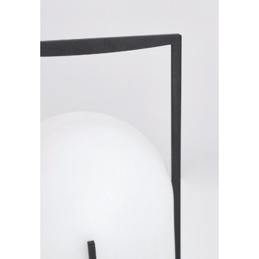 Veioza uz interior, exterior alba neagra Cumin Ø17,6x27h