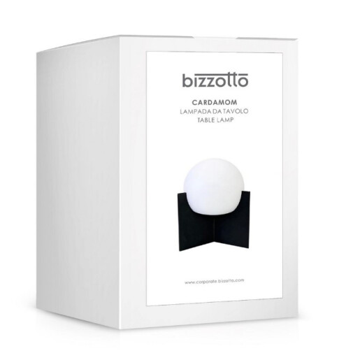 Veioza uz interior, exterior alba neagra Cardamom 12x11x16h