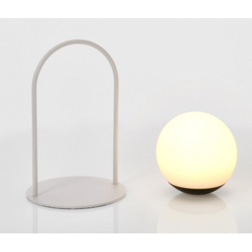 Veioza uz interior, exterior alba PansyØ13,5x21h