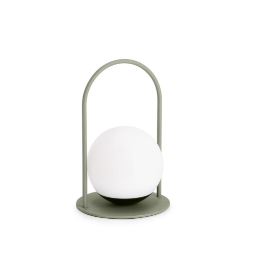 Veioza uz interior, exterior verde neagra PansyØ13,5x21h