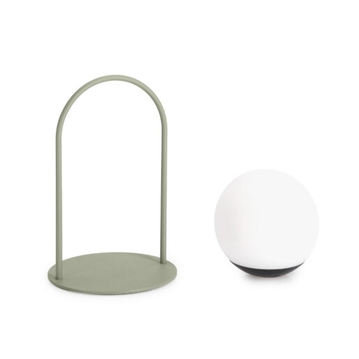 Veioza uz interior, exterior verde neagra PansyØ13,5x21h