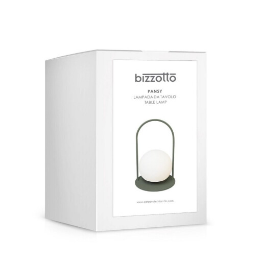 Veioza uz interior, exterior verde neagra PansyØ13,5x21h