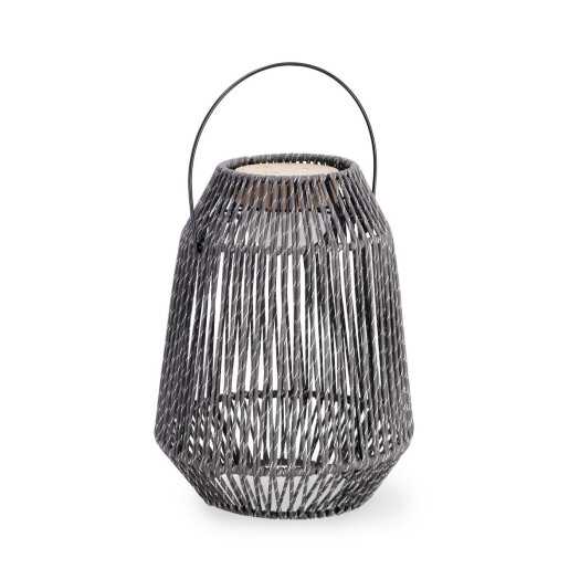 Felinar led otel gri sfoara gri Taiki Ø25,5x33h