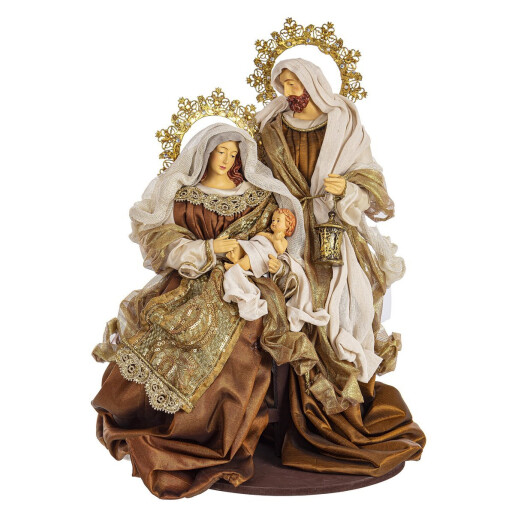 Figurina Nasterea Domnului textil multicolor 29x29x53h