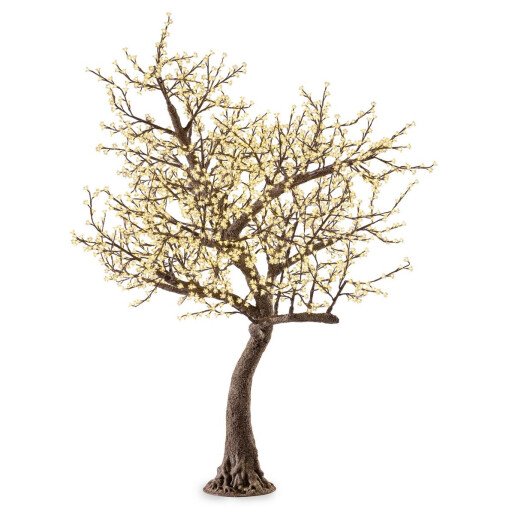 Copac decorativ fibra sticla 2120 leduri Ø260x280h