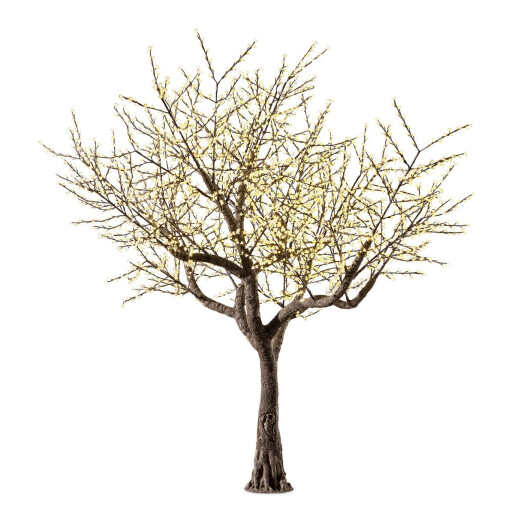 Copac decorativ fibra sticla 4100 leduri Ø380x380h