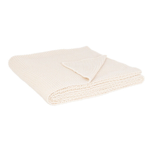 Patura bumbac ivoire Kleophe 130x170 cm