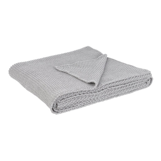 Patura bumbac gri Kleophe 130x170 cm