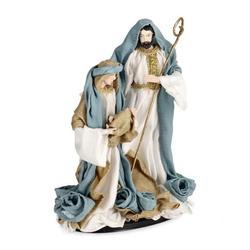 Figurina Nasterea Domnului textil multicolor Splendid 19x14x31h