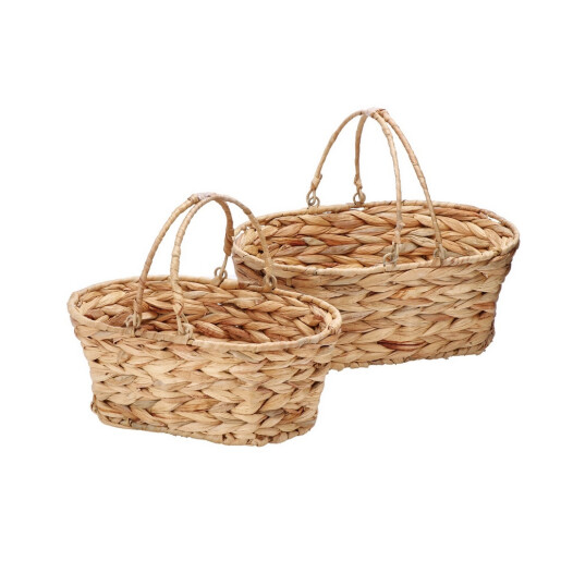 Set 2 cosuri depozitare zambila apa maro 30 x 20,5 x 12,5, 34,5 x 26 x 13 cm