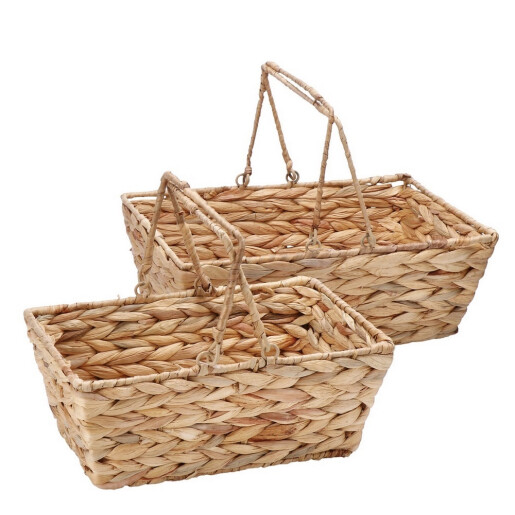 Set 2 cosuri depozitare zambila apa maro 30 x 20,5 x 12, 35 x 25,5 x 13 cm