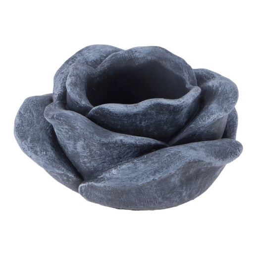 Ghiveci flori beton albastru 17,5 x 9,5 cm