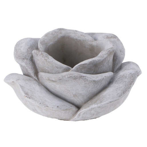Ghiveci flori beton gri  17,5 x 9,5 cm