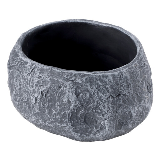 Set 2 ghivece flori ciment gri 20,5 x 19 x 11 cm