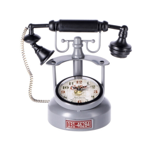 Ceas masa Telefon Retro fier multicolor 29 x 16 x 24 cm