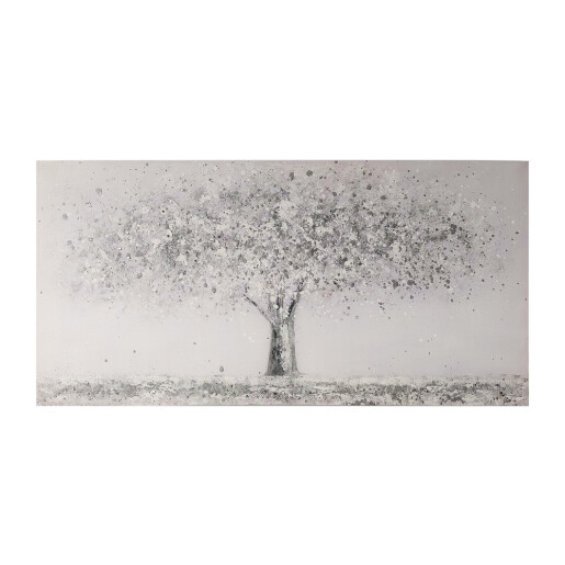 Tablou decorativ olegrafie pe panza Copac II  40 x 80 cm