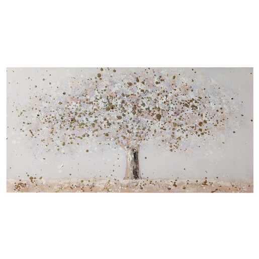 Tablou decorativ olegrafie pe panza Copac II 60 x 120 cm