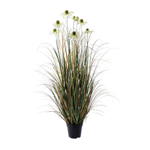 Margarete artificiale albe in ghiveci 17 x 123 cm